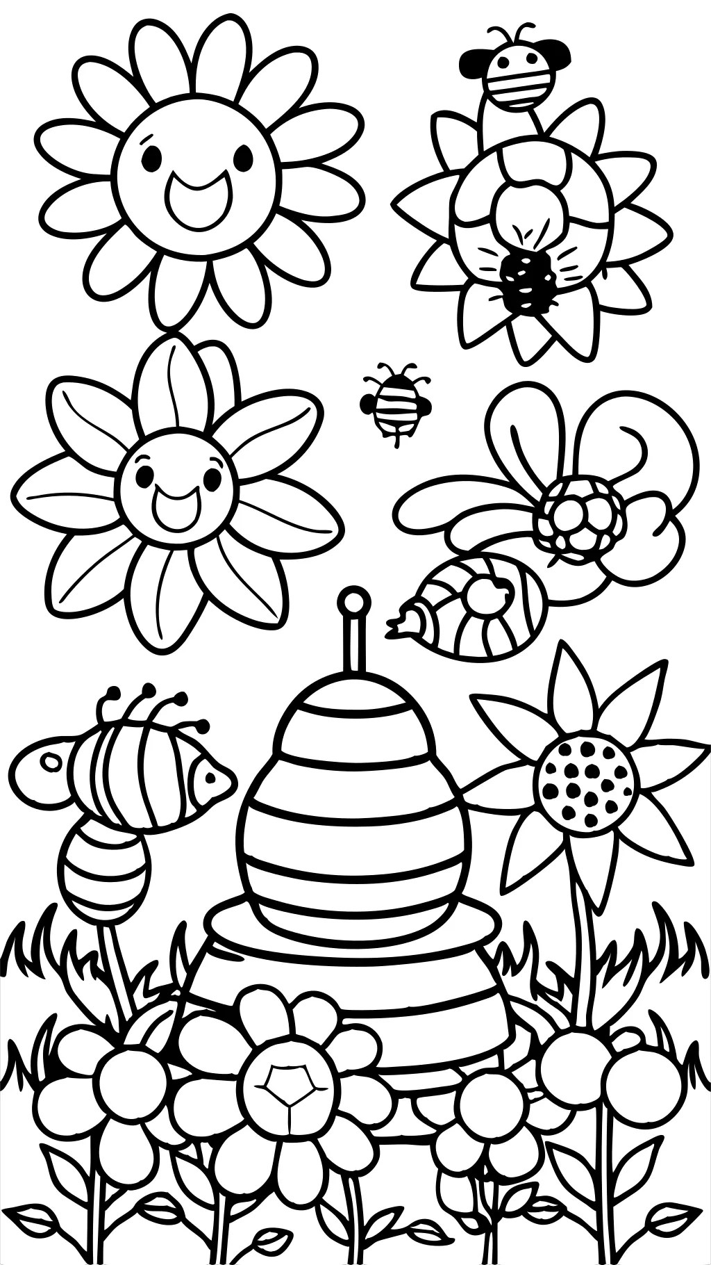 coloriages d’abeilles